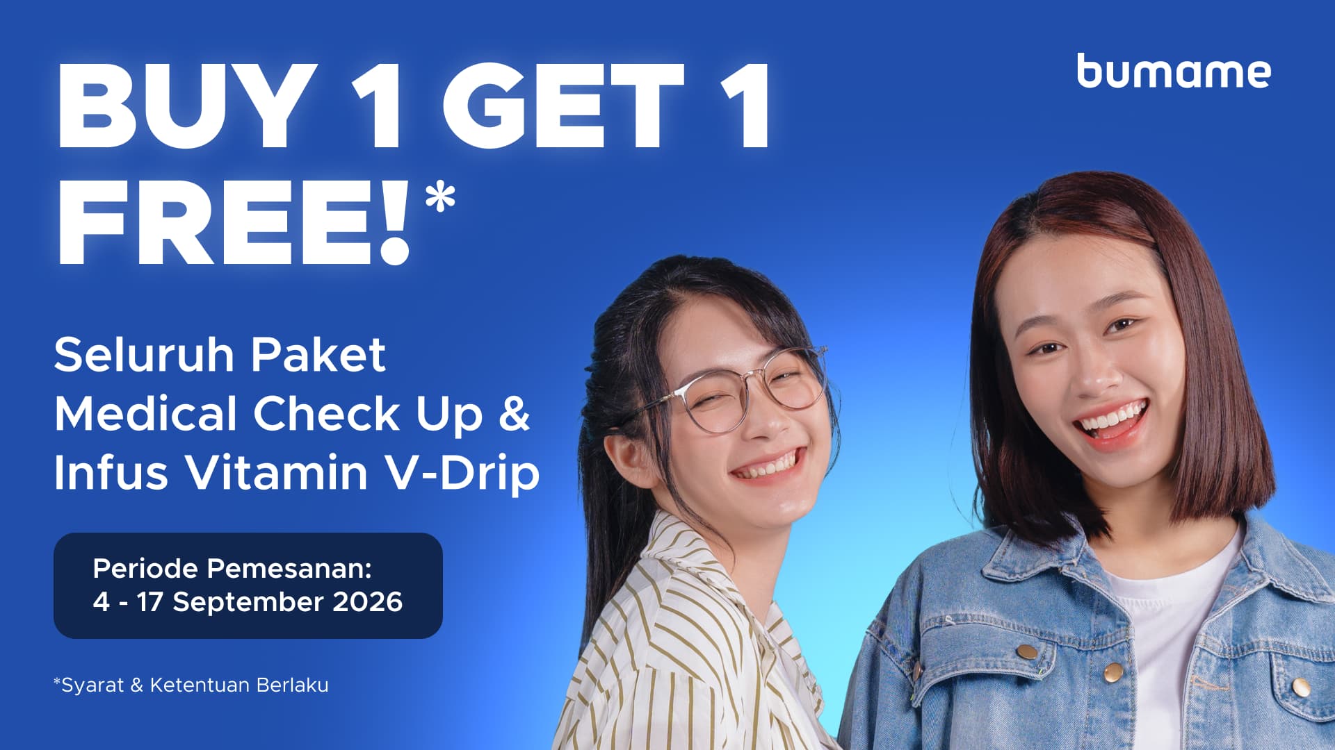 Promo MCU Buy 1 Get 1 Bumame: Ketentuan Lengkap untuk MCU dan V-Drip