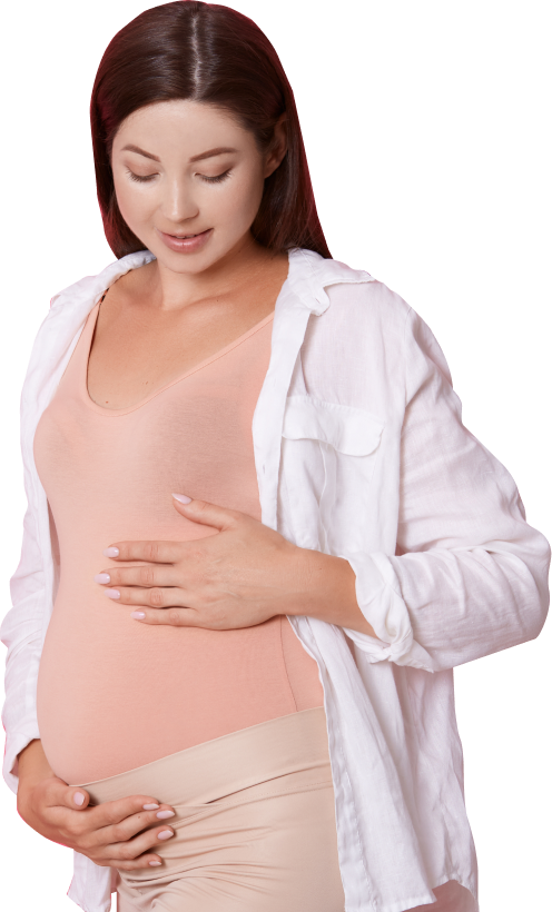 Wanita hamil memegang perut